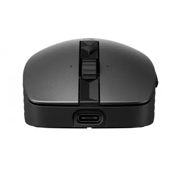 Rato HP 715 recarregável multi-dispositivo, ambidestro, RF Wireless + Bluetooth, 3000 DPI, preto
