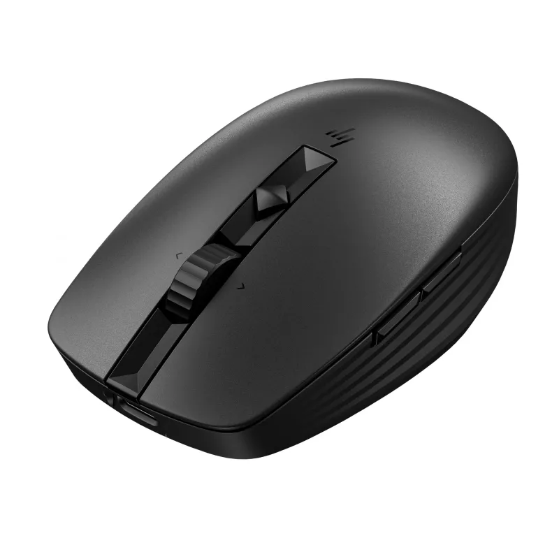 Rato HP 715 recarregável multi-dispositivo, ambidestro, RF Wireless + Bluetooth, 3000 DPI, preto