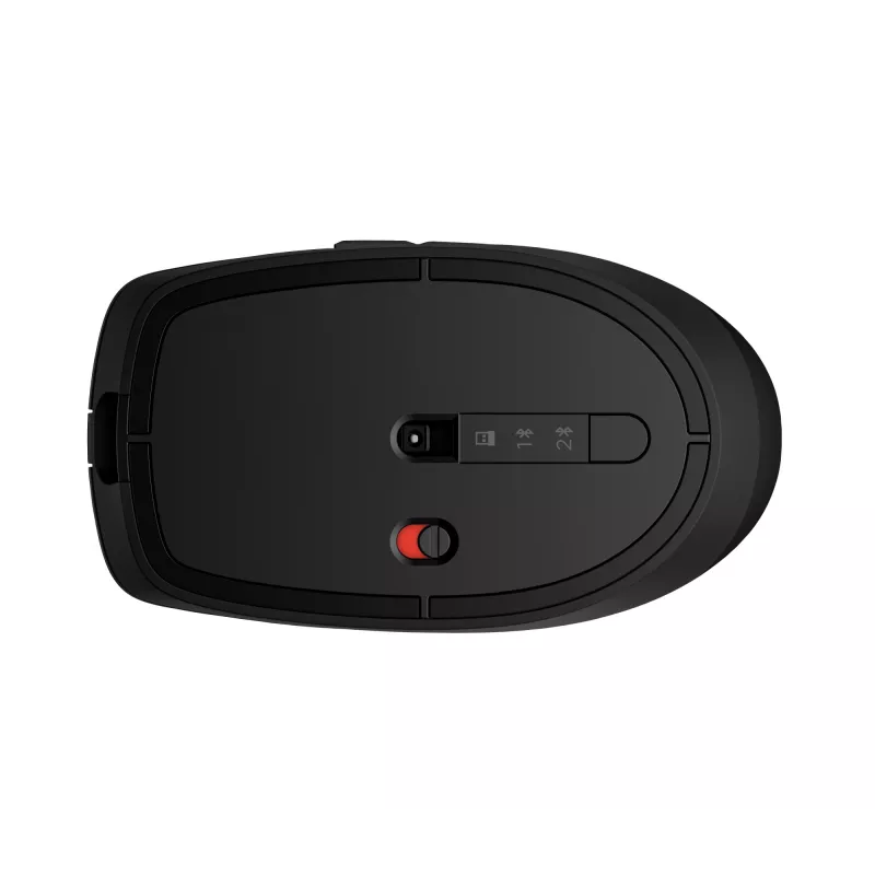 Rato HP 715 recarregável multi-dispositivo, ambidestro, RF Wireless + Bluetooth, 3000 DPI, preto