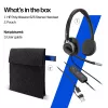 Headset estéreo com fios HP POLY Mission 625 com USB (C01C6AA)