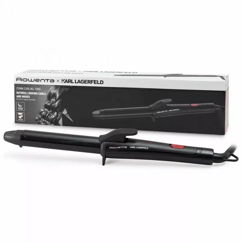 Modelador de caracóis Rowenta X KARL LAGERFELD CF321L preto quente, vermelho 47 W 1,8 m