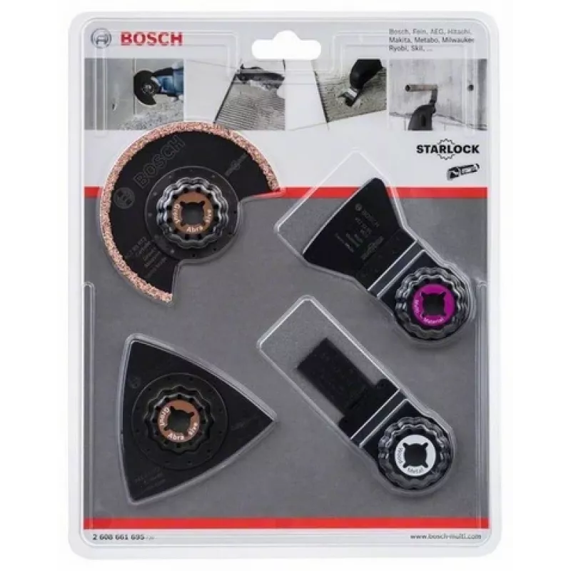 Conjunto de lâminas para ferramenta multifunções Bosch 2 608 661 695