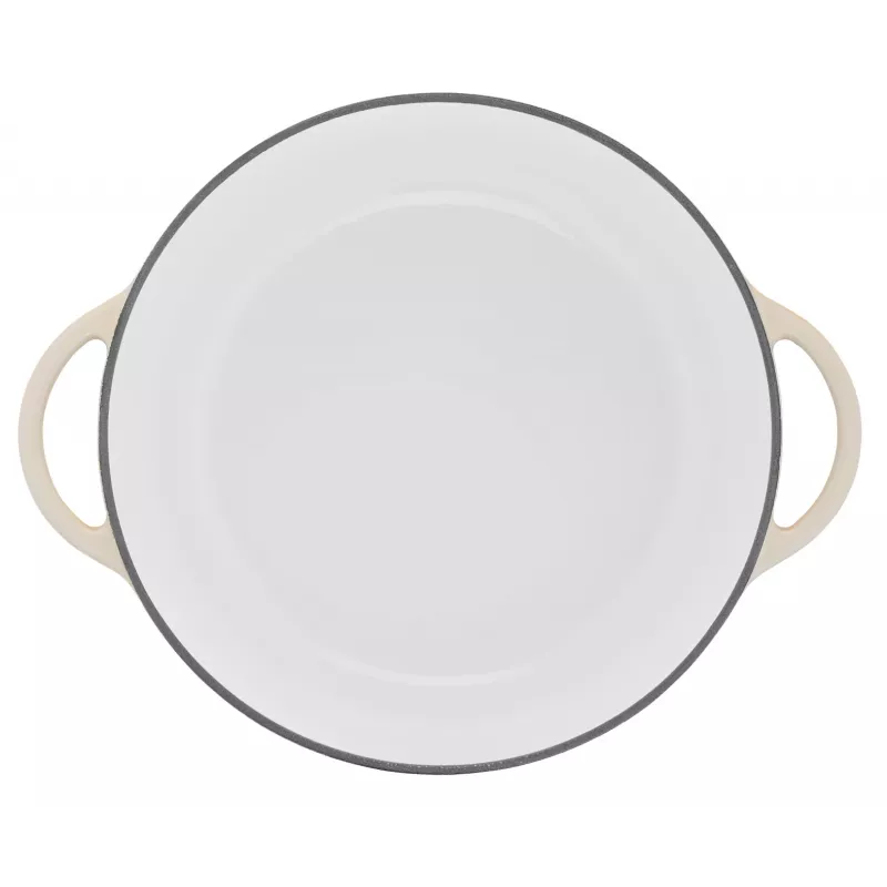 Frigideira de servir em ferro fundido Tefal LOV E25972, redonda 3,8 L, 28 cm, bege