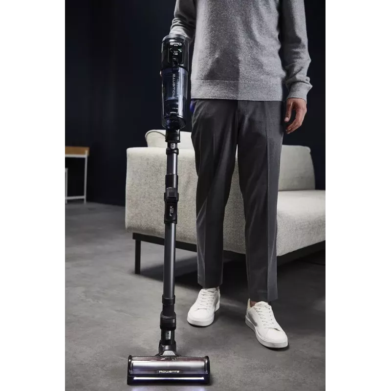 Aspirador de água e pó Rowenta X-FORCE FLEX 12.60 NEO RH9LC1 – aspirador vertical sem fio, limpeza a húmido/seco