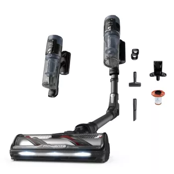 Aspirador vertical Rowenta X-Force Flex 14.80 RH9B36WV aspirador vertical/vassoura elétrica aspirador vertical 2-in-1 bateria seco sem saco 0,65 l 670 W preto, azul