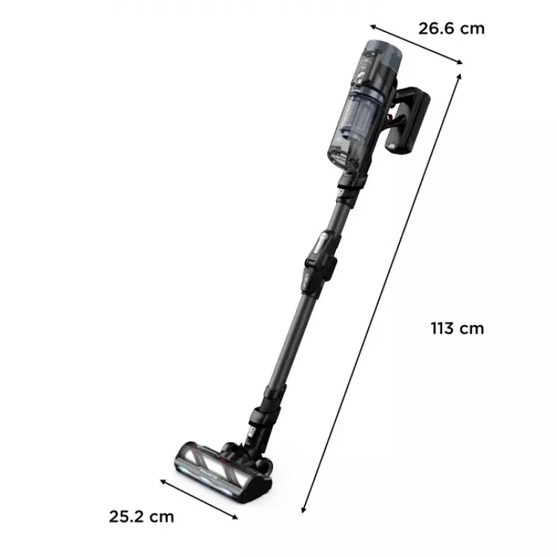 Aspirador vertical Rowenta X-Force Flex 14.80 RH9B36WV aspirador vertical/vassoura elétrica aspirador vertical 2-in-1 bateria seco sem saco 0,65 l 670 W preto, azul