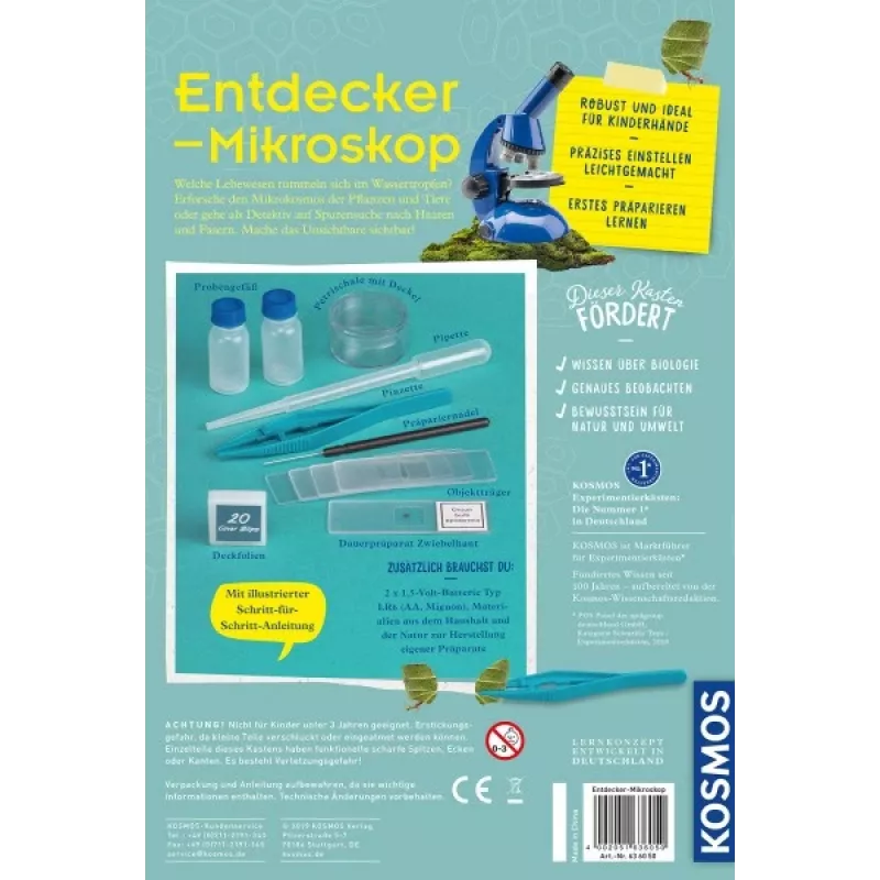 Kosmos 63605, microscópio, biologia, 8 ano(s), azul
