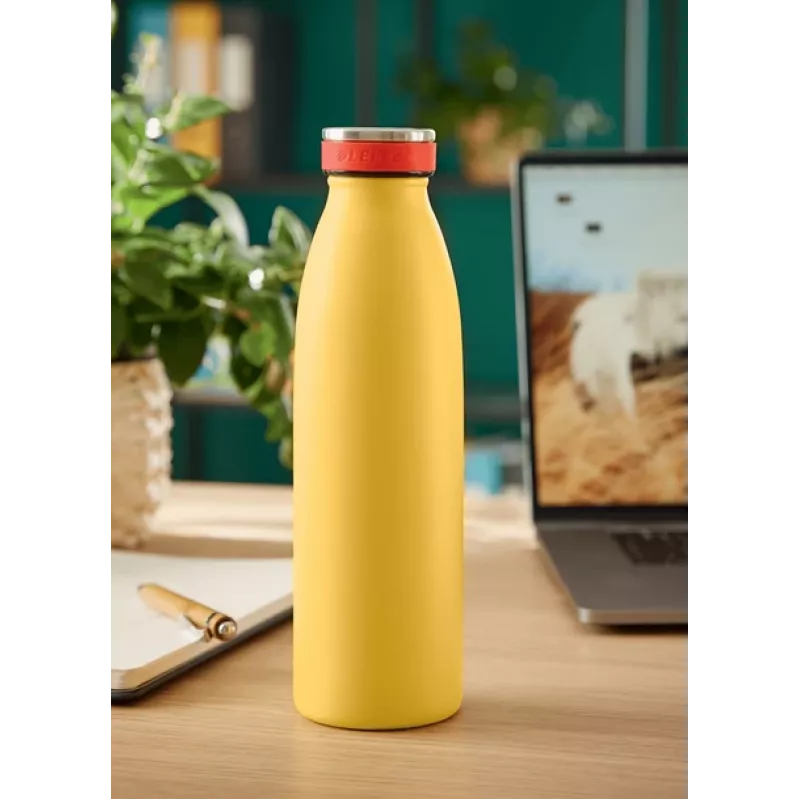 Leitz Cosy garrafa térmica 500 ml, amarelo, aço inoxidável, 68 mm, 68 mm, 235 mm, 280 g