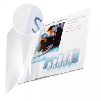 Leitz impressBIND capa soft 7,0 mm, A4, branco, 70 folhas, 214 mm, 302 mm, 11 mm