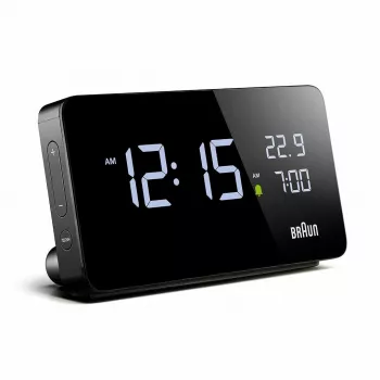 Braun BC20BEU relógio de parede/mesa relógio digital retangular preto
