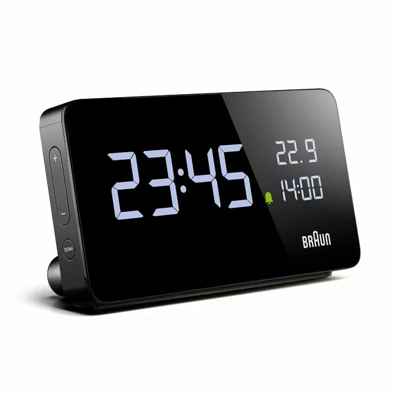 Braun BC20BEU relógio de parede/mesa relógio digital retangular preto