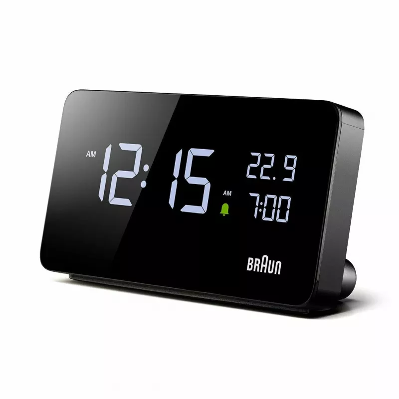 Braun BC20BEU relógio de parede/mesa relógio digital retangular preto