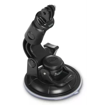 HAMA suporte com ventosa para action cams universal tripé de carro 3D Ø90 mm, carga máx. 0,3 kg, altura 5–11 cm