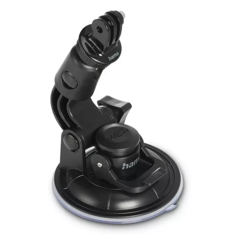 HAMA suporte com ventosa para action cams universal tripé de carro 3D Ø90 mm, carga máx. 0,3 kg, altura 5–11 cm