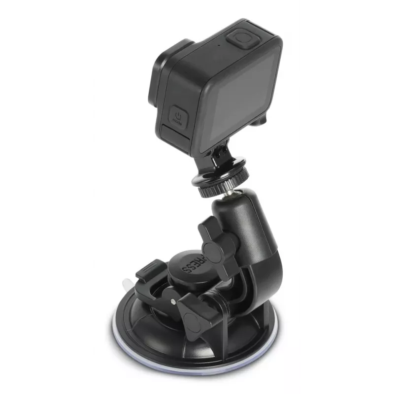 HAMA suporte com ventosa para action cams universal tripé de carro 3D Ø90 mm, carga máx. 0,3 kg, altura 5–11 cm