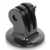 Adaptador de tripé para action cams HAMA modelo 00004565, rosca de 1/4 de polegada, preto