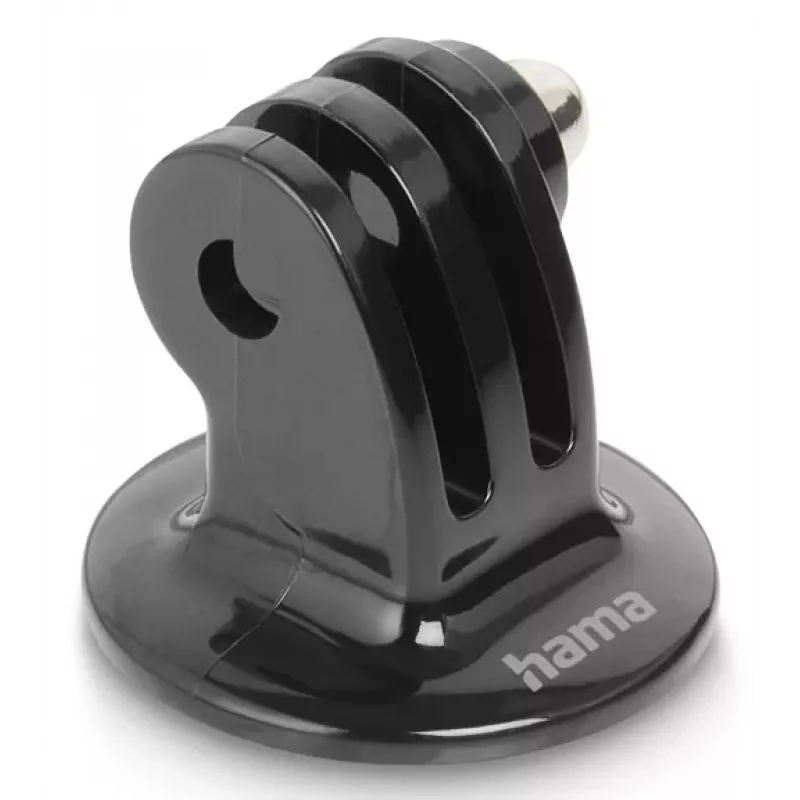 Adaptador de tripé para action cams HAMA modelo 00004565, rosca de 1/4 de polegada, preto