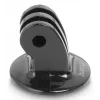 Adaptador de tripé para action cams HAMA modelo 00004565, rosca de 1/4 de polegada, preto