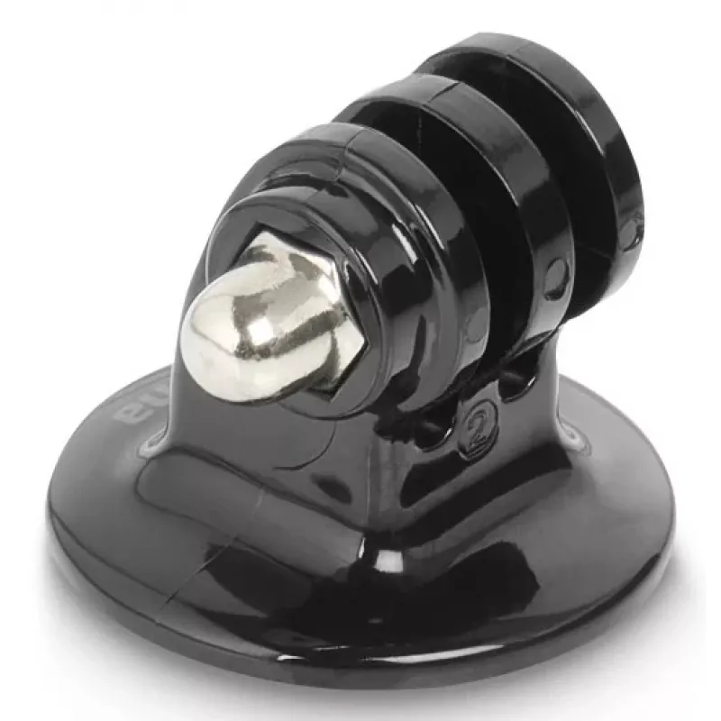 Adaptador de tripé para action cams HAMA modelo 00004565, rosca de 1/4 de polegada, preto