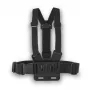 Arnês de peito para câmara HAMA 00004567 para action cams (compatível com GoPro), preto, suporte de peito ajustável