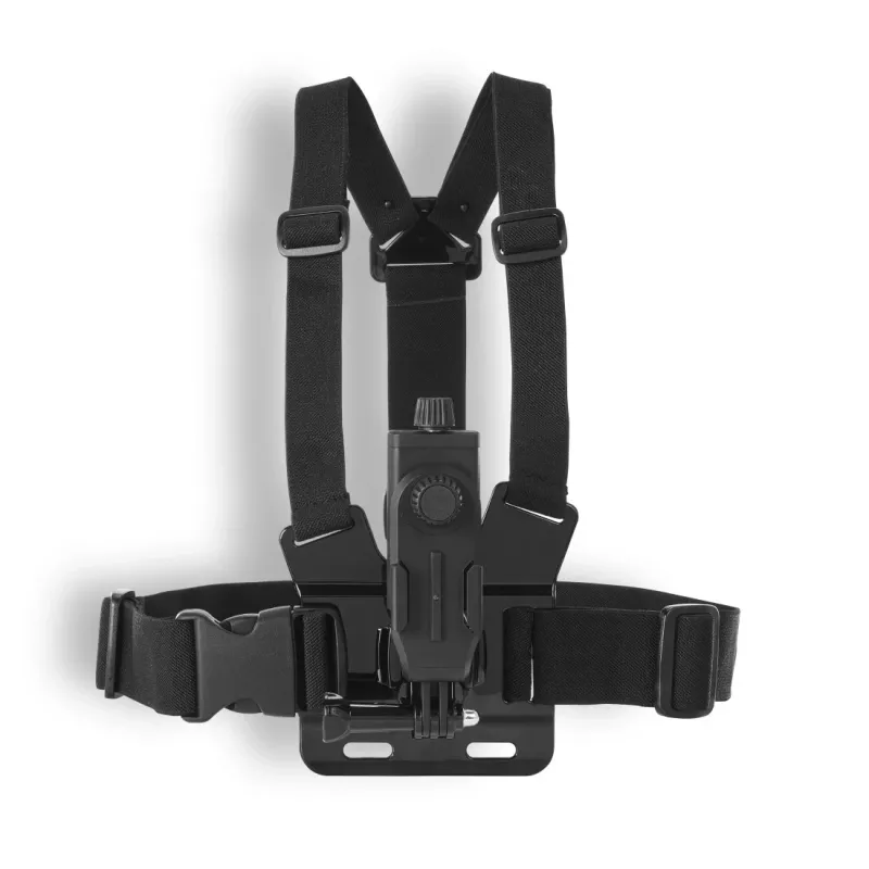 Arnês de peito para câmara HAMA 00004567 para action cams (compatível com GoPro), preto, suporte de peito ajustável