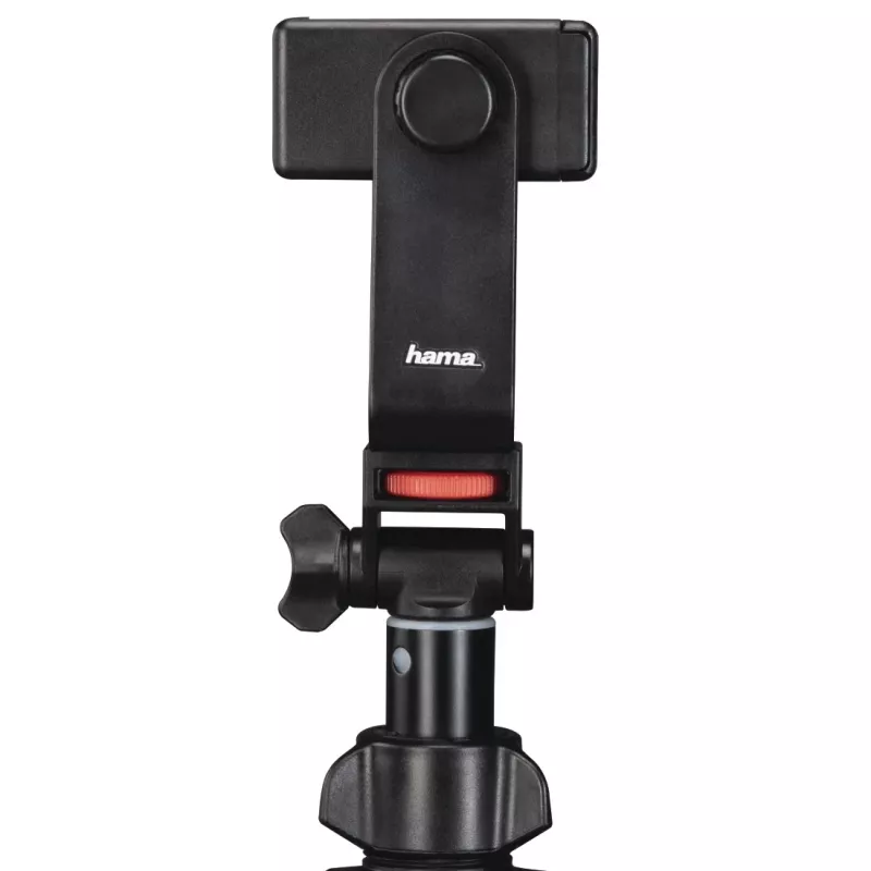 Tripé Hama Rotary Smartphone II para smartphone e câmara digital, 3 pernas, carga máx. 1 kg, altura 41,5–150 cm, preto
