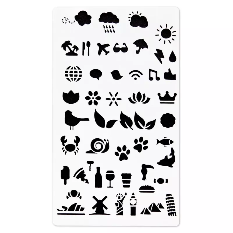 Hama 00007743 estêncil branco plástico estêncil artístico