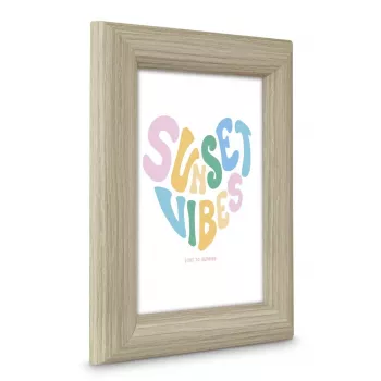 Moldura HAMA Tori individual MDF castanho para fotografias 13×18 cm, certificada FSC
