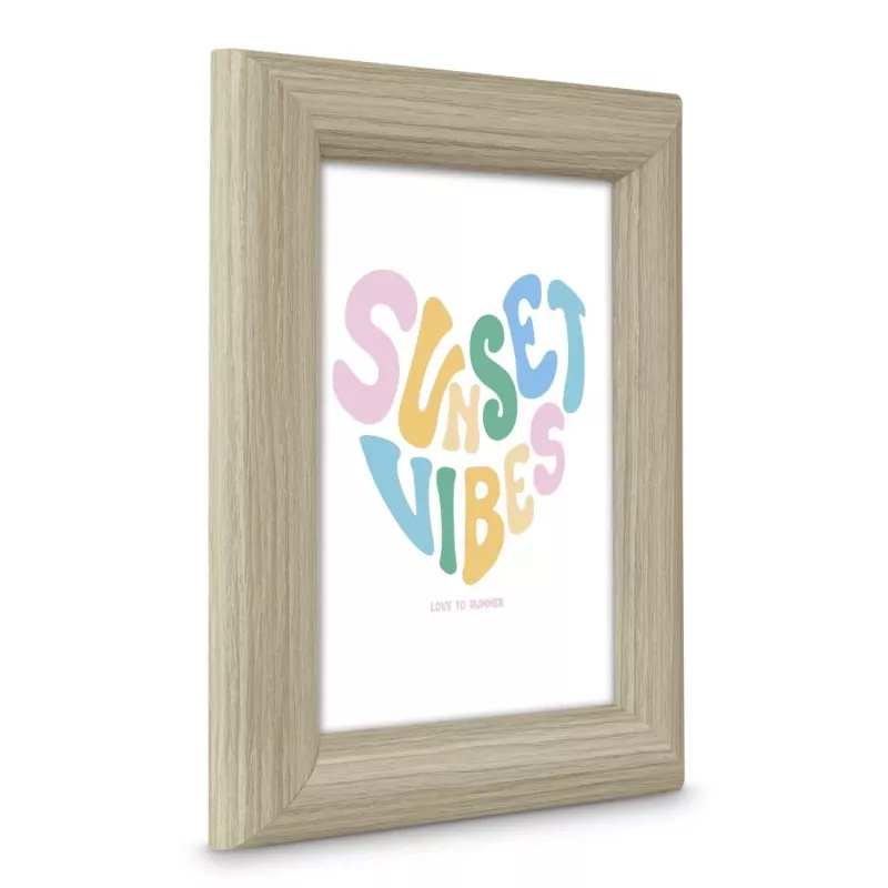 Moldura HAMA Tori individual MDF castanho para fotografias 13×18 cm, certificada FSC