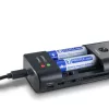 Carregador de baterias HAMA 00081390 para baterias de câmara digital — USB, compatível com Li‑Ion e NiMH, entrada 5 V