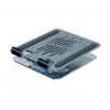Suporte multimédia para tablet CONCEPTRONIC THANA09G — suporte articulado dobrável, base giratória 360°, altura ajustável, cinzento, 150×110×40 mm