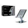 Suporte multimédia para tablet CONCEPTRONIC THANA09G — suporte articulado dobrável, base giratória 360°, altura ajustável, cinzento, 150×110×40 mm