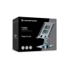 Suporte multimédia para tablet CONCEPTRONIC THANA09G — suporte articulado dobrável, base giratória 360°, altura ajustável, cinzento, 150×110×40 mm