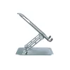 Suporte para portátil CONCEPTRONIC THANA10G — dobrável em alumínio, altura ajustável, cinzento, 240×220×50 mm