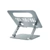 Suporte para portátil CONCEPTRONIC THANA10G — dobrável em alumínio, altura ajustável, cinzento, 240×220×50 mm