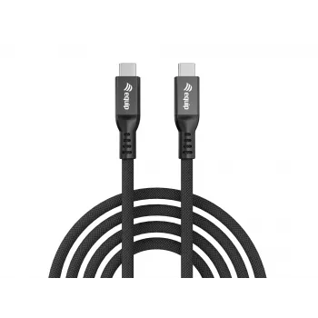 Cabo USB4 Gen 4x2 C para C EQUIP 1,2 m, 80 Gbit/s, PD240W, 8K@60Hz, preto