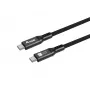 Cabo USB4 Gen4x2 C para C EQUIP 2 m, 80 Gbit/s, PD 240 W, 8K@60Hz, preto