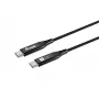 Cabo USB 4 ultrafino C para C Equip, 1,2 m, PD240W, 4K/60Hz, 40 Gbps, preto