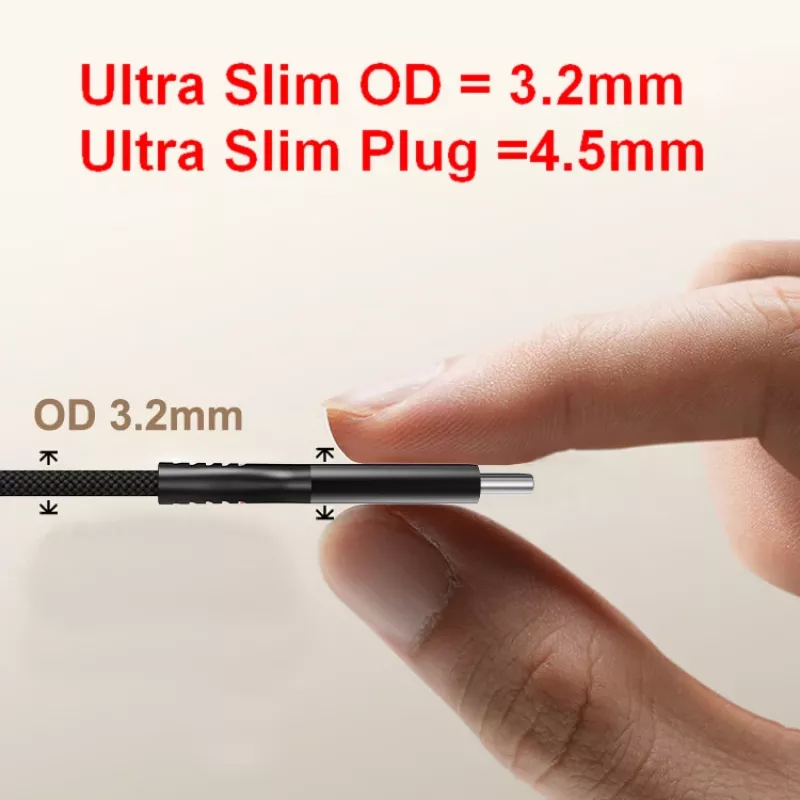 Cabo USB 4 ultrafino C para C Equip, 1,2 m, PD240W, 4K/60Hz, 40 Gbps, preto