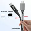 Cabo USB 4 ultrafino C para C Equip, 1,2 m, PD240W, 4K/60Hz, 40 Gbps, preto