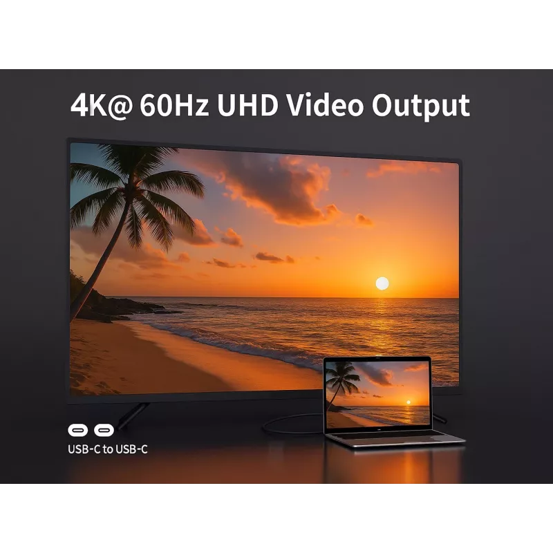 Cabo USB 4 ultrafino C para C Equip, 1,2 m, PD240W, 4K/60Hz, 40 Gbps, preto