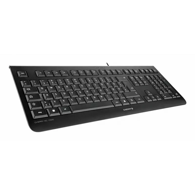 Teclado com fios USB tamanho completo Cherry KC 1000 QWERTY português preto
