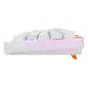 Teclado gaming mecânico Cherry K5 Pro TMR Compact 65% QWERTY US, com fios USB, RGB, laranja/branco