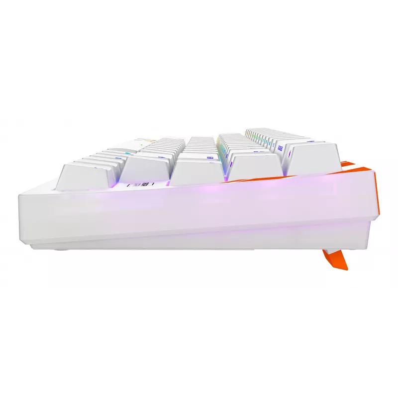 Teclado gaming mecânico Cherry K5 Pro TMR Compact 65% QWERTY US, com fios USB, RGB, laranja/branco