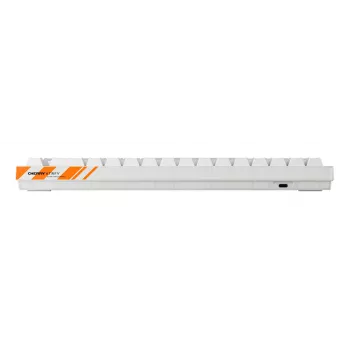 Teclado gaming mecânico Cherry K5 Pro TMR Compact – 65 % com fios USB, QWERTZ, RGB, laranja/branco