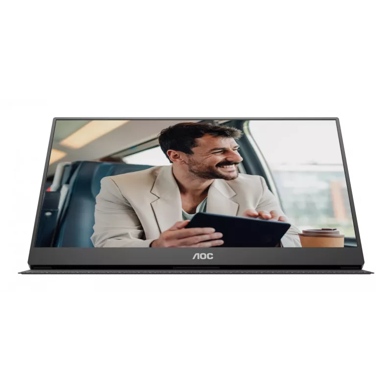 Monitor portátil TV/monitor AOC 16T20E2 preto 39,6 cm (15,6 polegadas) LED 1920 x 1080 píxeis