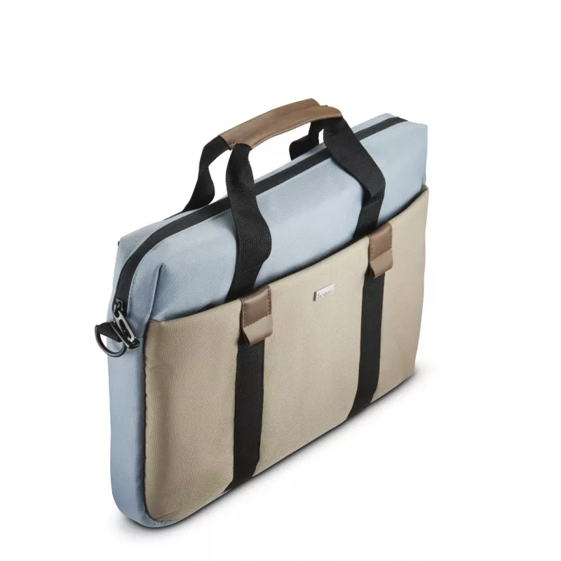 Bolsa toploader Hama Silvan 41,1 cm (16,2 polegadas) bege, azul