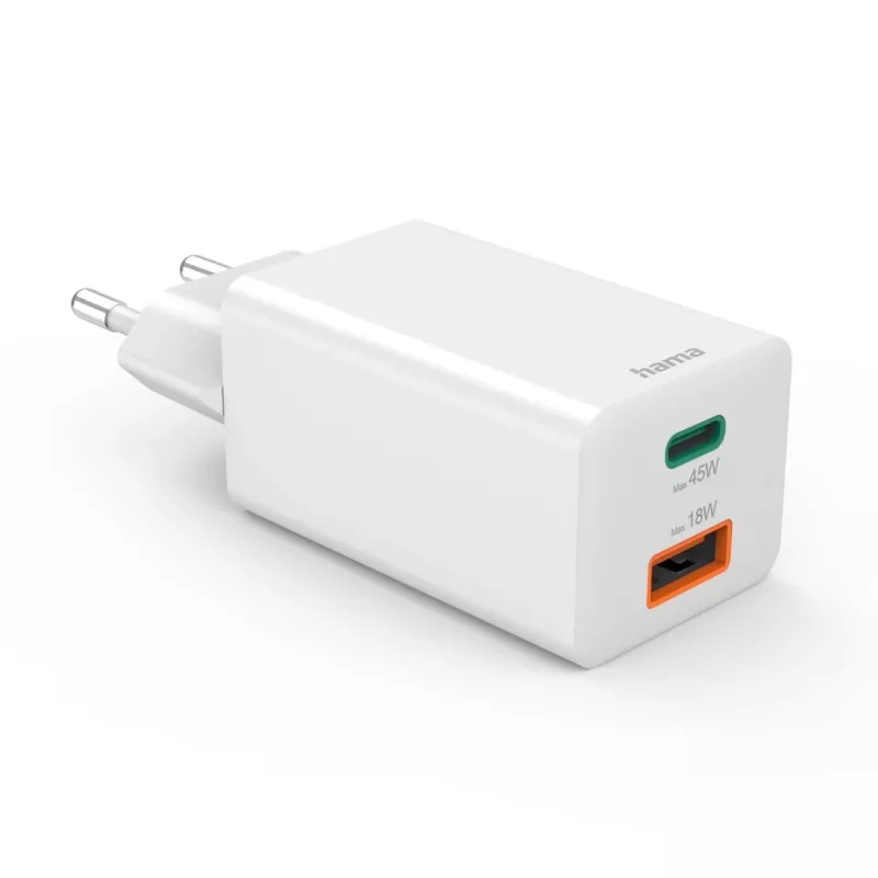 Carregador móvel Hama 00125141 universal branco carregamento rápido CA interior