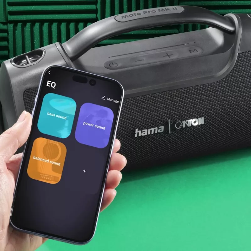 Altifalante portátil estéreo Hama Mate Pro MK II preto 60 W