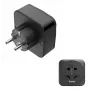 Adaptador de ficha de rede Hama 00223460 tipo E/F híbrido universal preto